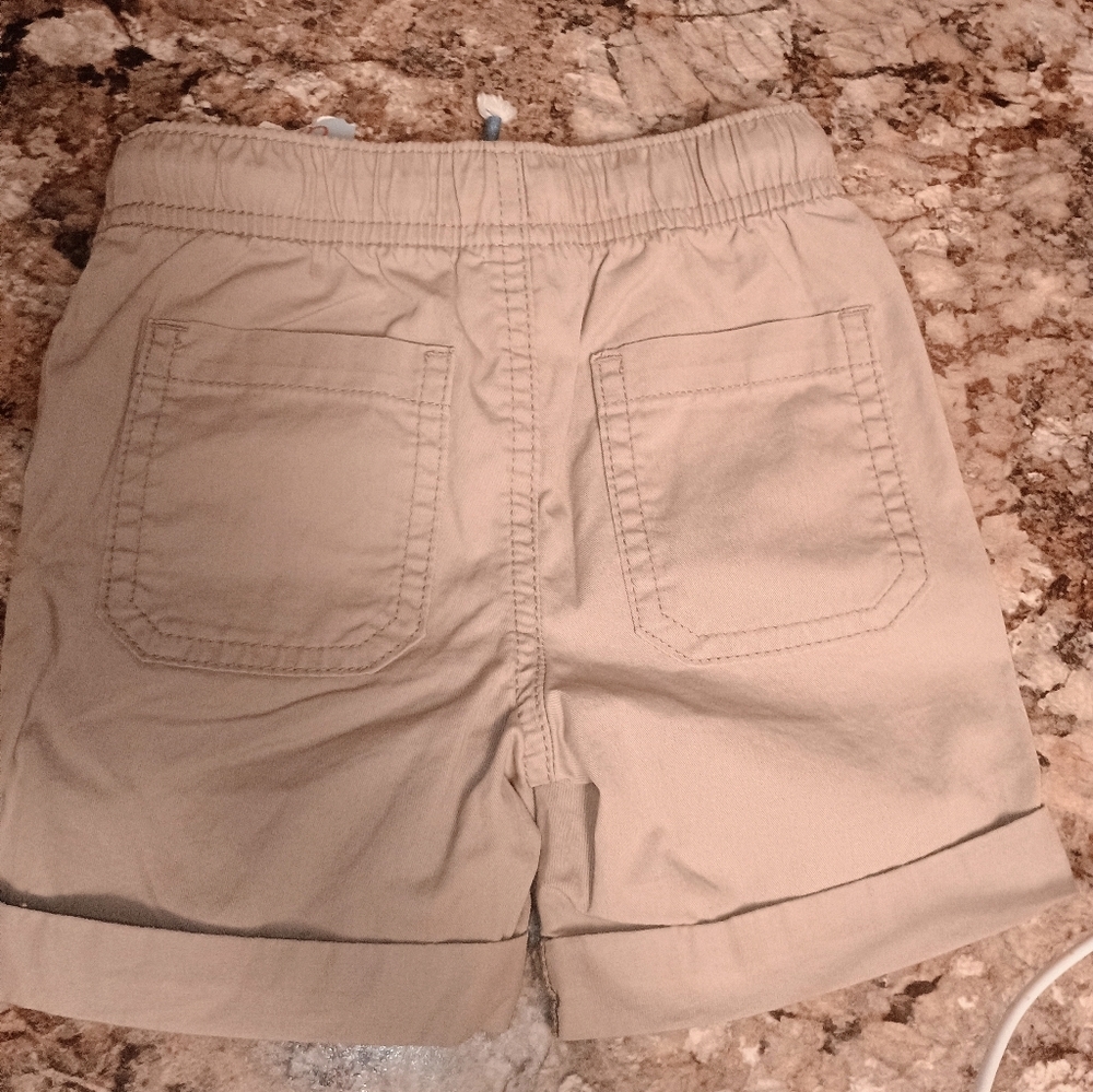 Toddler Tan Shorts Cat and Jack size 12 months elastic waist khaki shorts.New - Picture 5 of 6